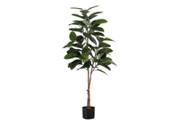 52” Artificial Indoor Rubber Tree in 5” Pot
