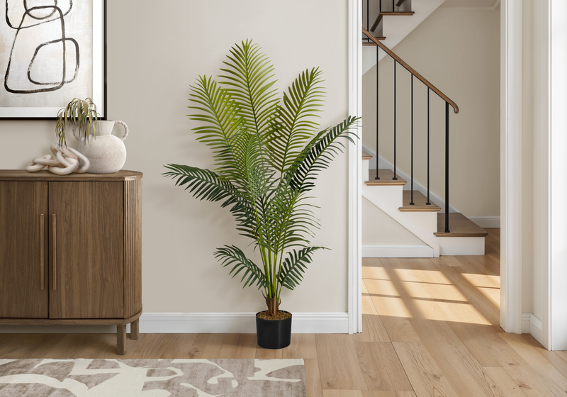 57” Artificial Indoor Palm Tree in 5” Pot 