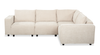 Infinity Modular 4-Piece Chenille Fabric Sofa Sectional – Taupe | Sofa sectionnel modulaire Infinity 4 pièces en tissu de chenille - taupe