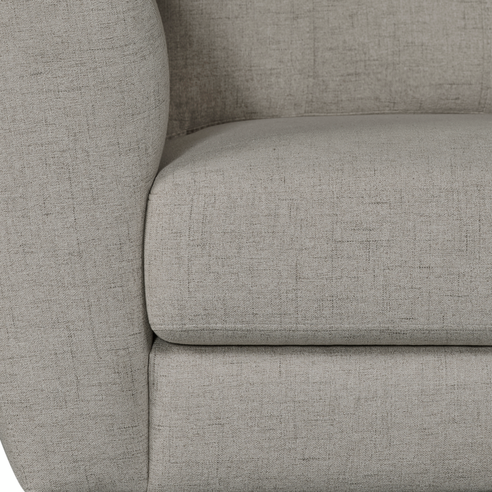 Iverly 84” Linen-Look Fabric Sofa with Removable Back Cushions – Sand