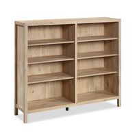 Juble 55.75” Rustic Bookcase with Adjustable Shelves – Prime Oak 