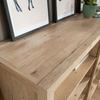 Juble 55.75” Rustic Bookcase with Adjustable Shelves – Prime Oak | Bibliothèque rustique Juble de 55,75 po avec tablettes réglables - chêne clair