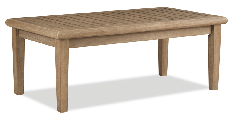 Juno Outdoor Patio Coffee Table - Eucalyptus Wood, UV & Weather Resistant – Natural