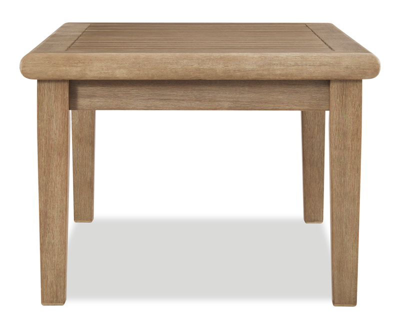 Juno Outdoor Patio Coffee Table - Eucalyptus Wood, UV & Weather Resistant – Natural