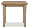Juno Outdoor Patio End Table - Eucalyptus Wood, UV & Weather Resistant - Natural | Table de bout Juno pour la terrasse à l’extérieur - eucalyptus, résistante aux intempéries et aux rayons UV - naturelle