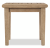 Juno Outdoor Patio End Table - Eucalyptus Wood, UV & Weather Resistant - Natural | Table de bout Juno pour la terrasse à l’extérieur - eucalyptus, résistante aux intempéries et aux rayons UV - naturelle