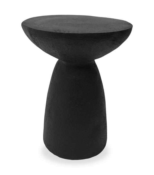 Lake 18.9\" Modern End Table – Matte Black