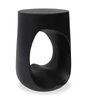 Lana 17.9" Modern End Table – Matte Black | Table de bout moderne Lana de 17,9 po - noir mat