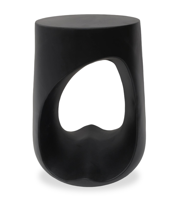 Lana 17.9\" Modern End Table – Matte Black