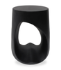 Lana 17.9" Modern End Table – Matte Black | Table de bout moderne Lana de 17,9 po - noir mat