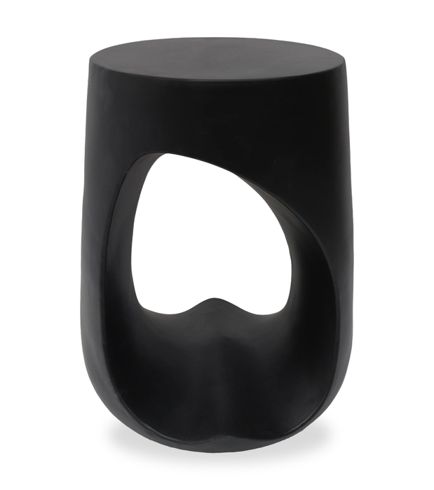 Lana 17.9\" Modern End Table – Matte Black