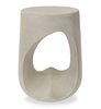 Lana 17.9" Modern End Table - Cream | Table de bout moderne Lana de 17,9 po - crème