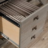 Lance 58.66" L-Shaped Office Desk with 2 Drawers – Mystic Oak | Bureau en forme de L Lance de 58,66 po à 2 tiroirs - chêne mystique