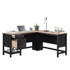 Lance 58.66" L-Shaped Office Desk with 2 Drawers – Raven Oak | Bureau en forme de L Lance de 58,66 po à 2 tiroirs - chêne corbeau