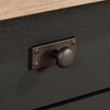 Lance 58.66" L-Shaped Office Desk with 2 Drawers – Raven Oak | Bureau en forme de L Lance de 58,66 po à 2 tiroirs - chêne corbeau