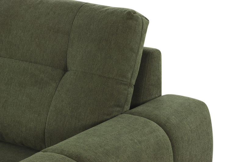 Laval 2-Piece Left-Facing Fabric Sleeper Sectional with Storage Chaise - Green