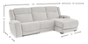 Shaquille O’Neal Home Legacy 3-Piece Right-Facing Power Reclining Sectional with Shaq-o-pedic Comfort - Grey  | Sofa sectionnel de droite à inclinaison électrique Legacy de Shaquille O’Neal Home 3 pièces avec confort Shaq-o-pedic - gris