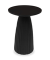 Lila 17.5\" Modern End Table – Matte Black