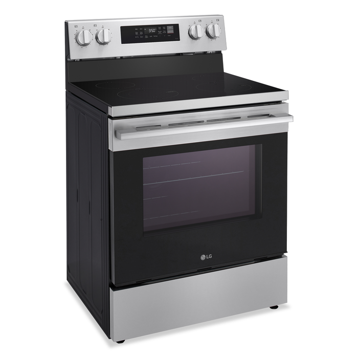 LG 6.3 Cu. Ft. Smart Electric Range with Air Fry – Stainless Steel - LREN6321VE