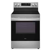 LG 6.3 Cu. Ft. Smart Electric Range with Air Fry – Stainless Steel - LREN6321VE 