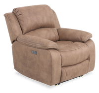 Marcel 39” Fabric Power Reclining Chair with USB Port – Warm Brown