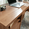 Martin 58.43" L-Shaped Office Desk with 2 Drawers – Saddle Walnut | Bureau en forme de L Martin de 58,43 po à 2 tiroirs - noyer brun clair