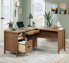 Martin 58.43" L-Shaped Office Desk with 2 Drawers – Saddle Walnut | Bureau en forme de L Martin de 58,43 po à 2 tiroirs - noyer brun clair