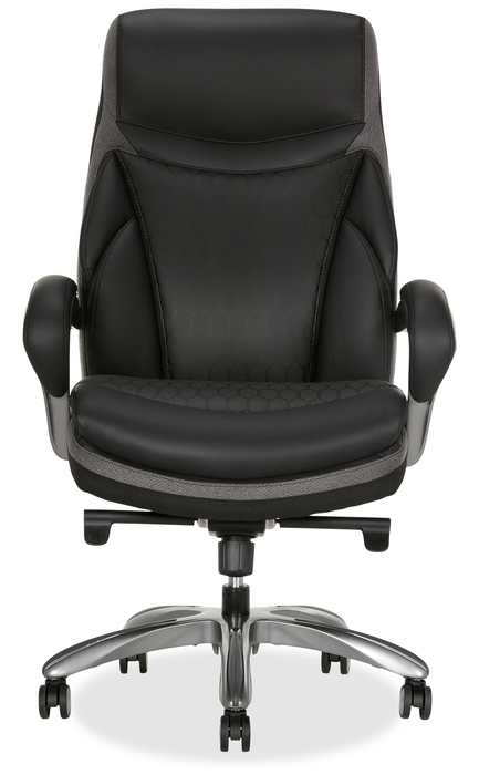 Shaquille O’Neal Home Maximos 29.5” High Back Executive Office Chair with Extended Headrest – Black