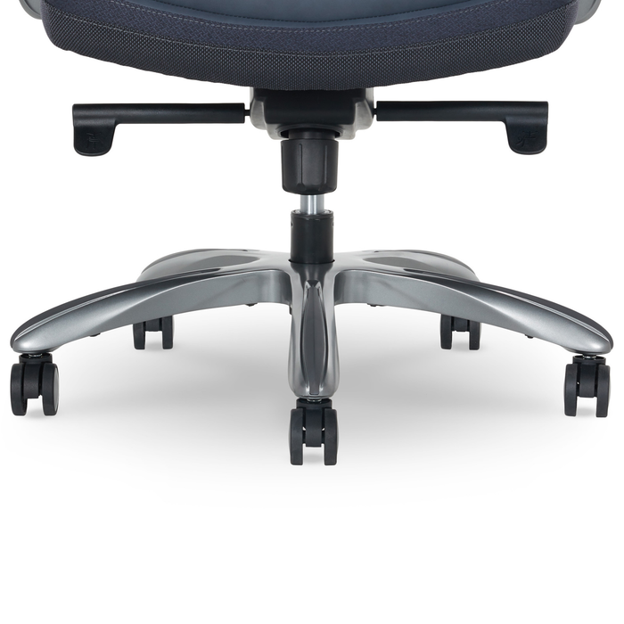 Shaquille O’Neal Home Maximos 29.5” Big & Tall High Back Executive Office Chair with Extended Headrest – Blue