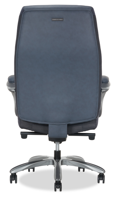 Shaquille O’Neal Home Maximos 29.5” Big & Tall High Back Executive Office Chair with Extended Headrest – Blue