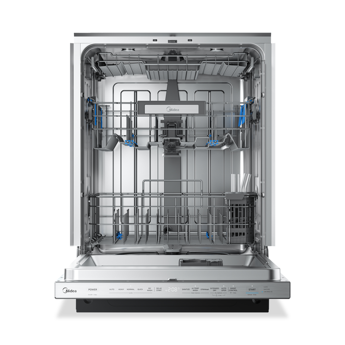 Midea 24\" Top Control Dishwasher with STRAWash™ - Stainless Steel - MDT24P6CST