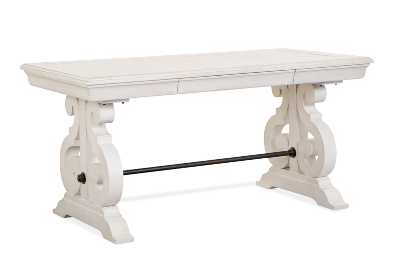 Milson 64\" Writing Desk with Storage - Alabaster