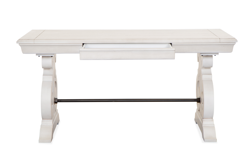 Milson 64\" Writing Desk with Storage - Alabaster
