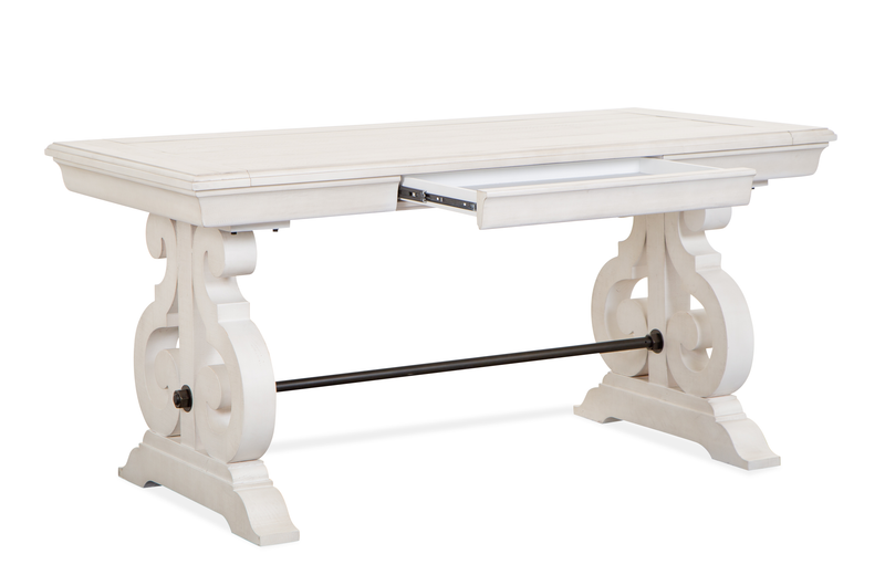 Milson 64\" Writing Desk with Storage - Alabaster