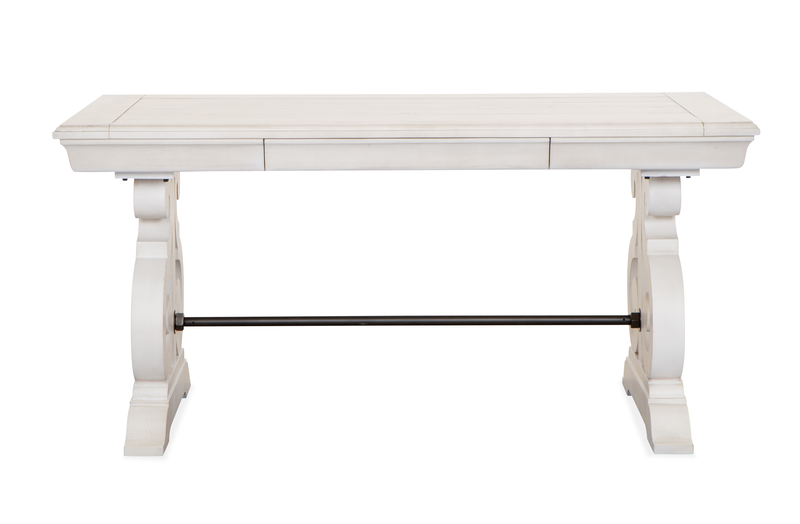 Milson 64\" Writing Desk with Storage - Alabaster