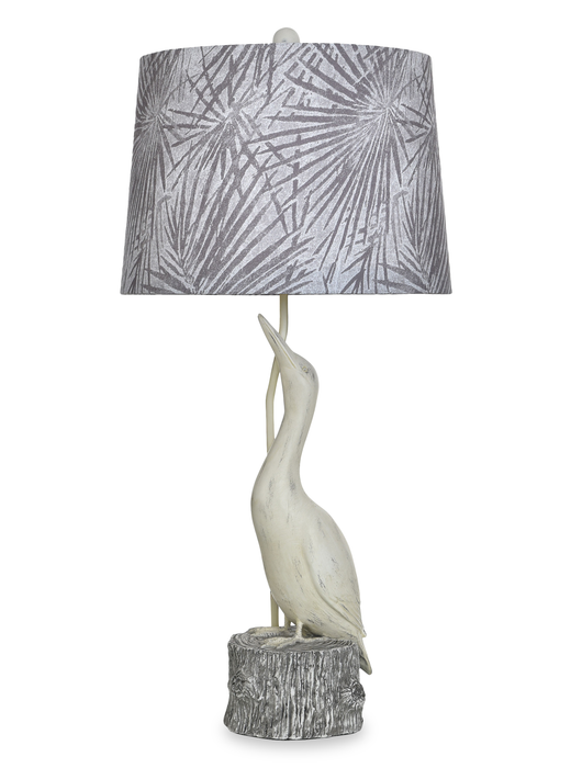 Misty 12\" Table Lamp with Fabric Shade – Villa Grey