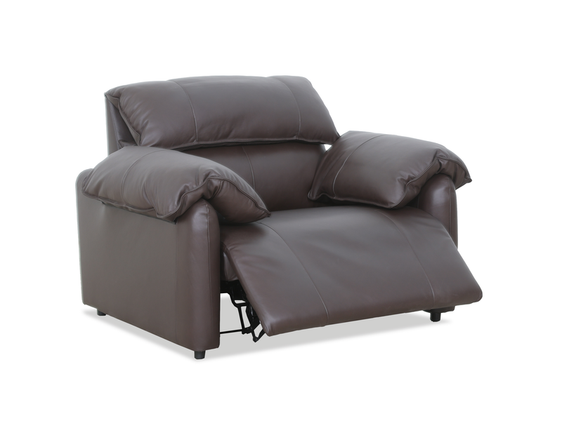 Momento 54\" Genuine Leather Power Reclining Chair – Chocolate