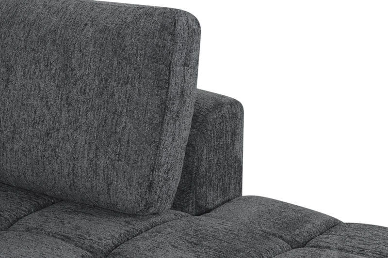 Moonlight _” Fabric Full-Size Sleeper Sofa with Removable Back Cushions –Mineral  