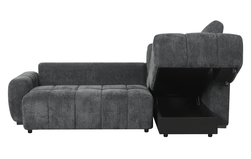 Moonlight _” Fabric Full-Size Sleeper Sofa with Removable Back Cushions –Mineral  
