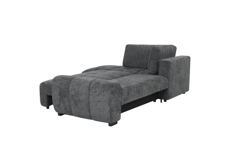 Moonlight Left-facing 2-piece Sleeper Sectional with Storage Chaise – Grey  