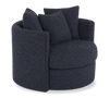 Made in Canada Sofa Lab Customizable Nest 42\" Fabric Swivel Accent Chair – Chenille Pacific