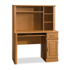 Orchard Hills 42.6\" Desk with Hutch and Storage – Carolina Oak