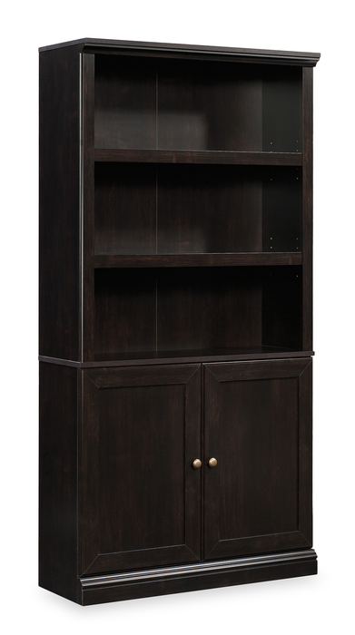 Oryn 35.28” 5-Shelf Bookcase with Storage – Estate Black