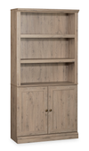Oryn 35.28” 5-Shelf Bookcase with Storage – Laurel Oak