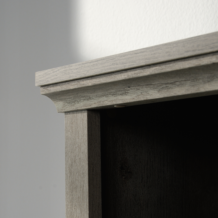Oryn 35.28” 5-Shelf Bookcase with Storage – Mystic Oak
