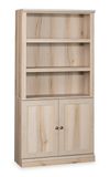 Oryn 35.28” 5-Shelf Bookcase with Storage – Pacific Maple
