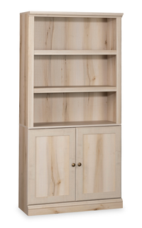 Oryn 35.28” 5-Shelf Bookcase with Storage – Pacific Maple