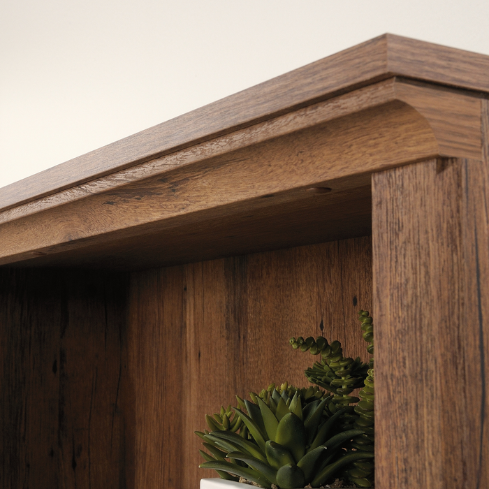 Oryn 35.28” 5-Shelf Bookcase with Storage – Vintage Oak
