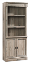 Palladia 29.37” Traditional Bookcase with Storage Cabinet – Split Oak