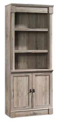 Palladia 29.37” Traditional Bookcase with Storage Cabinet – Split Oak